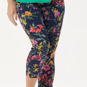 Susan Graver uptown stretch cropped pull on style pant  women’s size 10